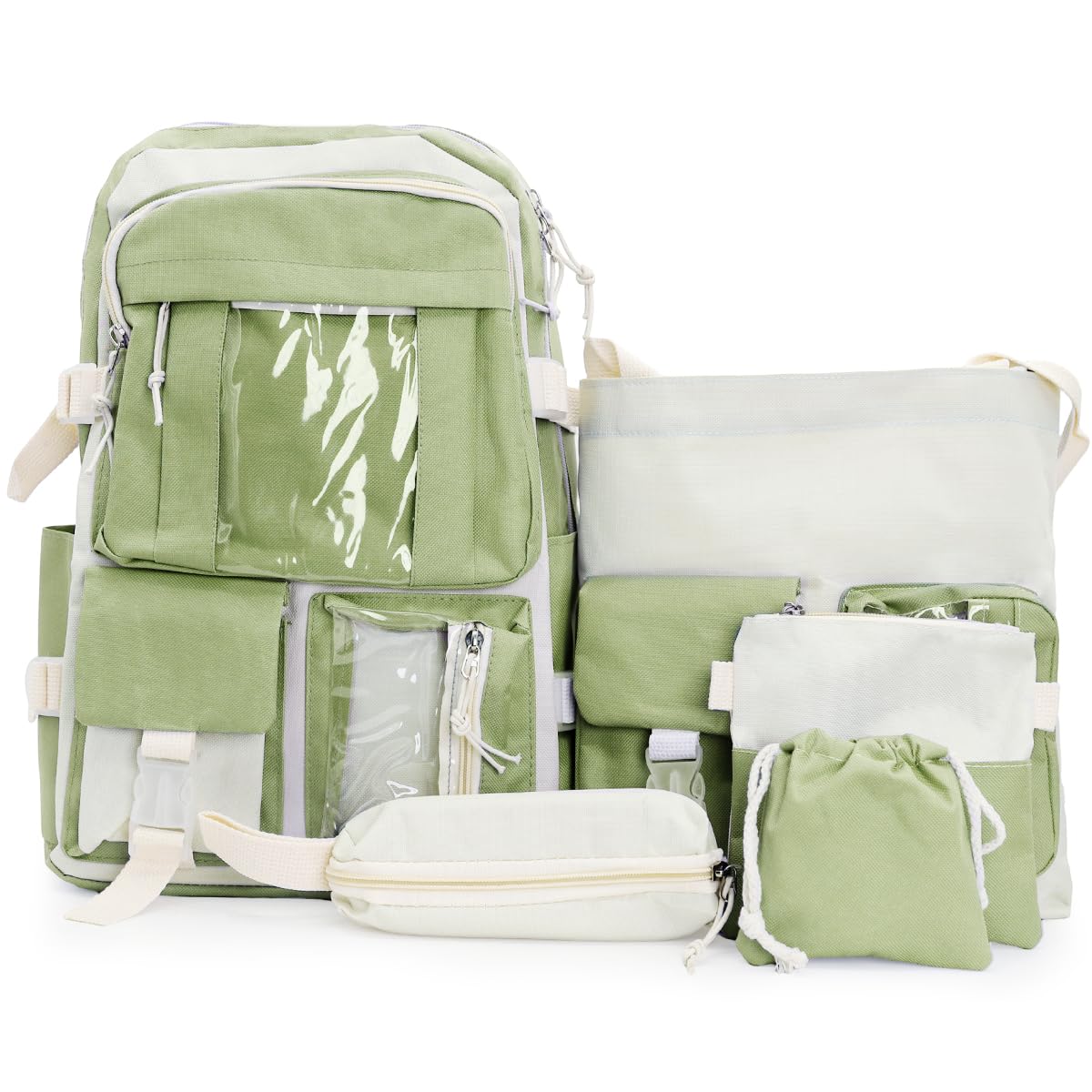 PALAY Cute Backpack for Girls Canvas Backpacks Set with Canvas Tote Bag Waterproof Multi-Pocket Kawaii School Backpack for Kids Laptop School Bag PALAY Cute Backpack for Girls Canvas Backpacks Set with Canvas Tote Bag Waterproof Multi-Pocket Kawaii School Backpack for Kids Laptop School Bag